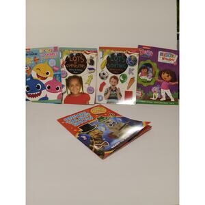 Educational Workbooks, Collection of 5! Stickers included in four of the books!